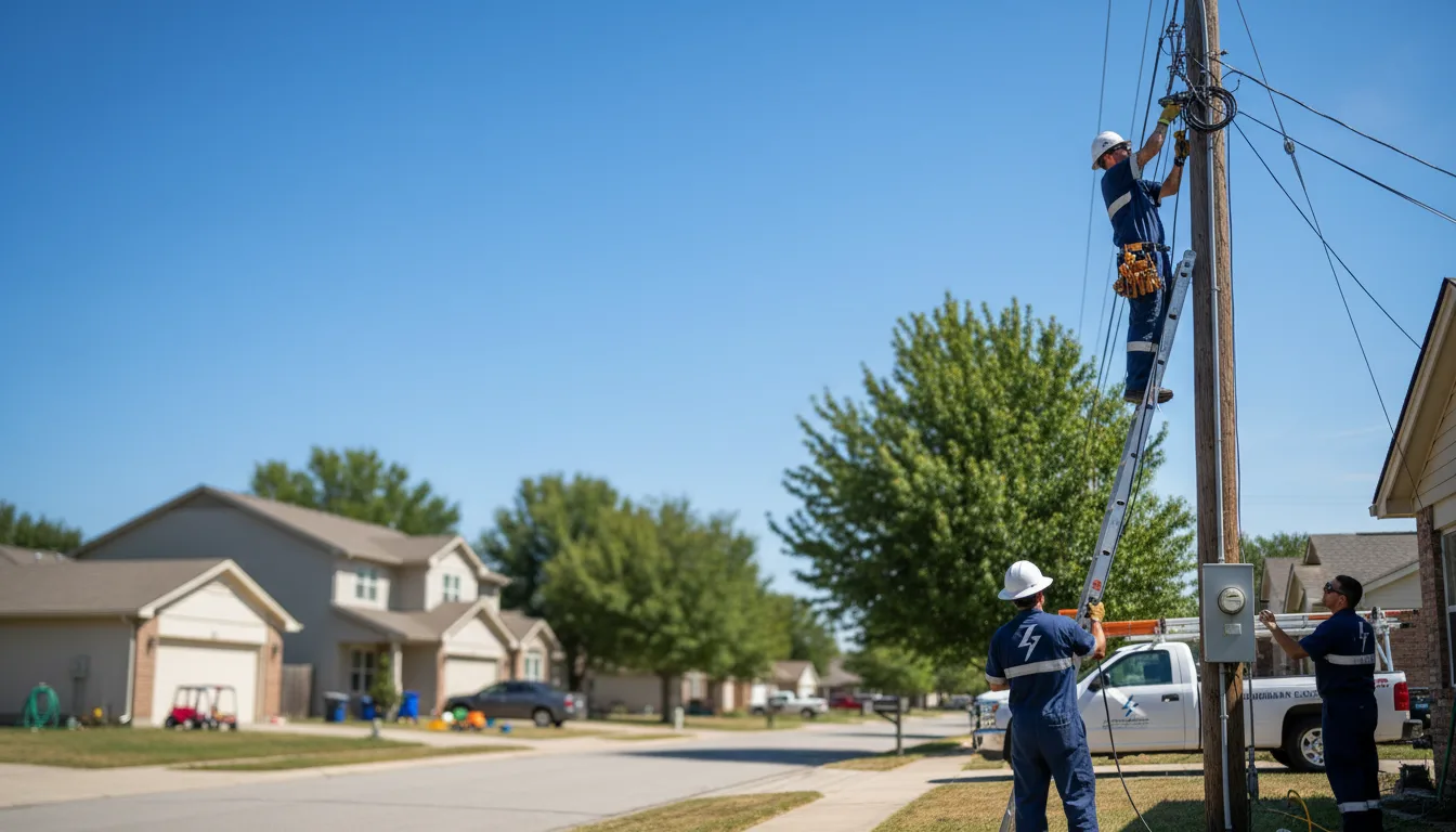 Residential electrician providing installation services in Mamou, LA